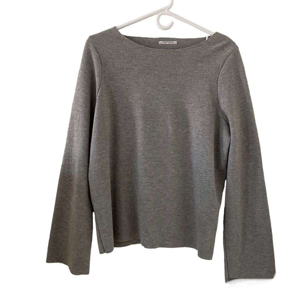 Zara Trafaluc Women’s Ribbed Wide Sleeve Sweater